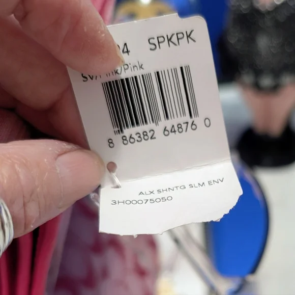 Coach Alexandra Slim Envelope Pink Signature Wallet Canvas And Leather - Picture 7 of 17